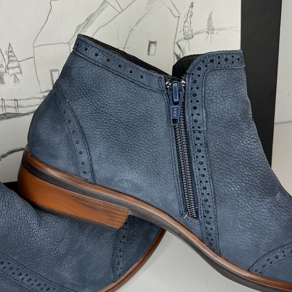 Naot Nefasi Boot Navy Velvet Nubuck Men’s Size US 9 - Picture 6 of 16